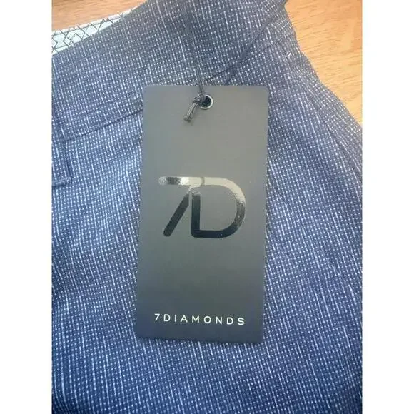 7Diamonds Zion 9" Men's Casual Shorts Navy Size 31 - Picture 2 of 6
